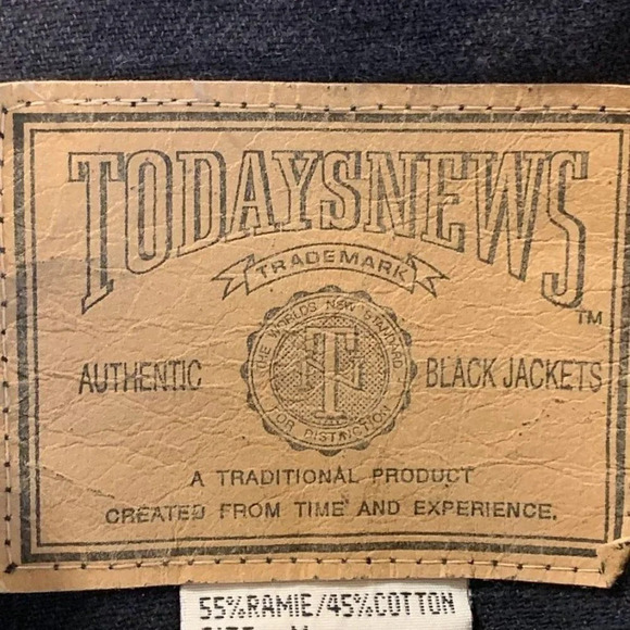 Todays News Men's Custom Flaming Skull Wild Hare Designs Jean Jacket Size M - Picture 7 of 11